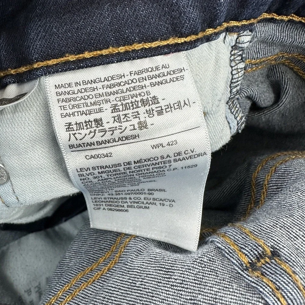 Levis 512 Slim Tapered Jeans Mens 30x32 blue denim‎ (measures 30x29)